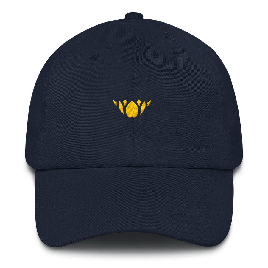 Navy & Yellow Lotus-Club hat