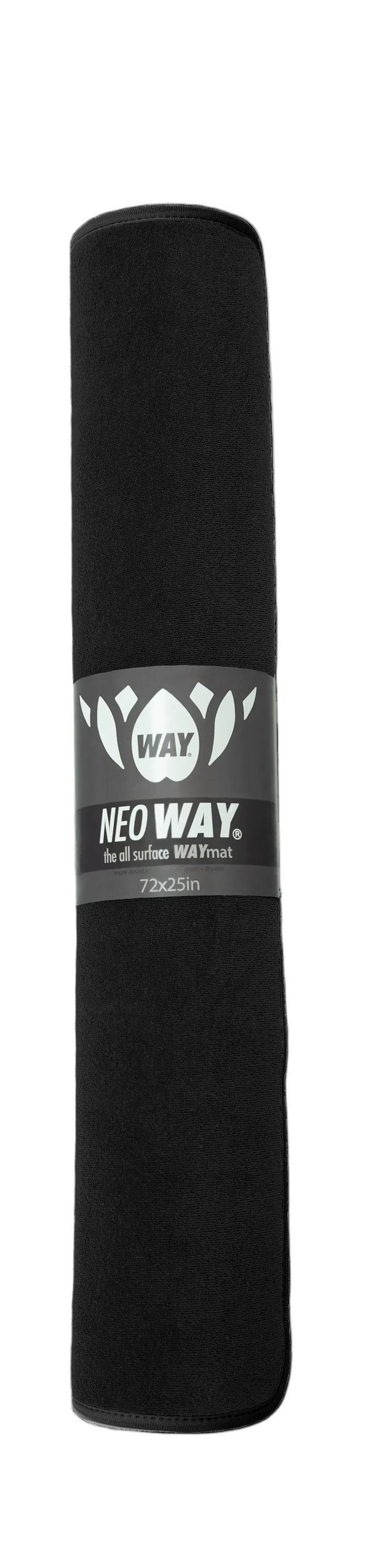 Travel Yoga Mat - NEO WAYmat Black | Foldable Travel Hot Yoga Mat