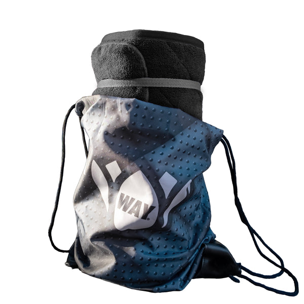 ヨガマット、ラグ、マットバッグ、 ボトムスS×2、バーム×2 Extra Grip Yoga Towel Mat - WAYmat Tranquil Black | Travel Hot