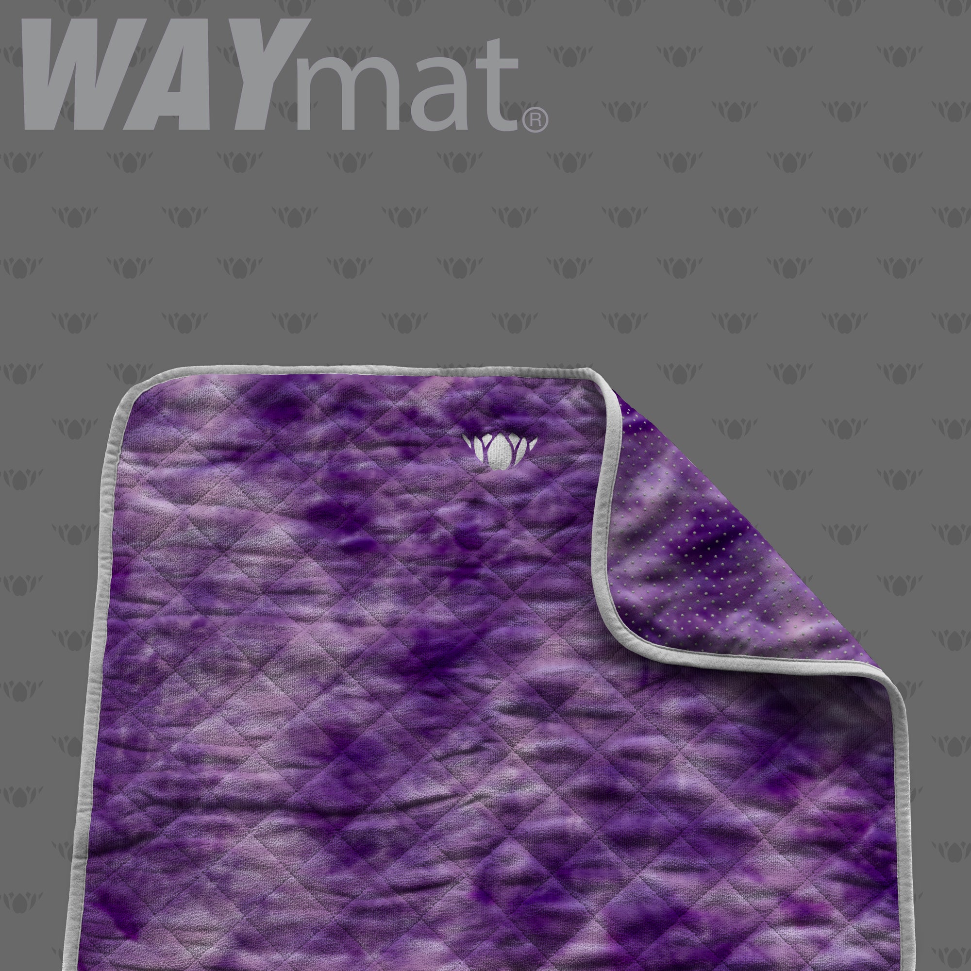 YogaRat RatMat Yoga Mat & Yoga Towel Set Violet Mat and Purple