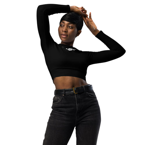 Lotus-Recycled long-sleeve crop top