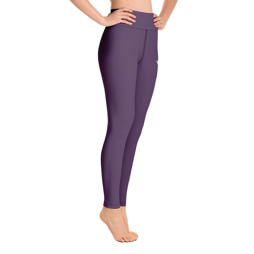 Yoga Leggings , Reversible Dynamic - Purple