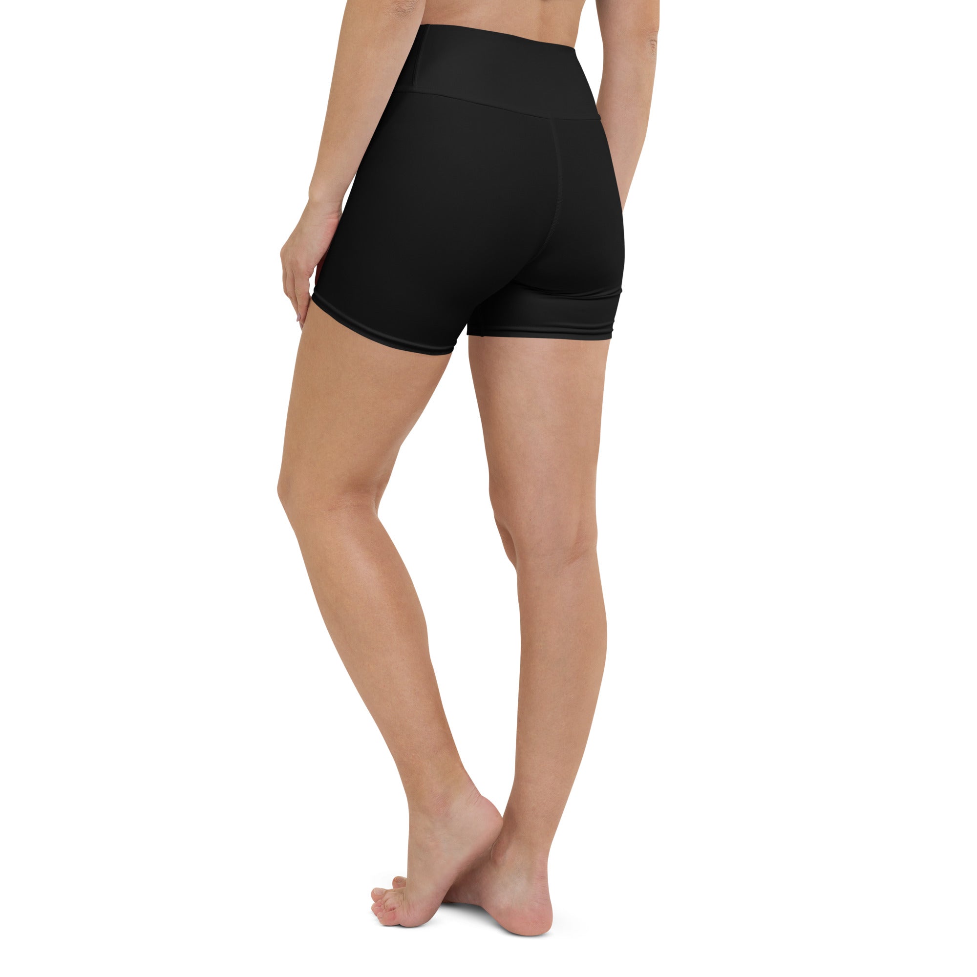 Core Black-Yoga Shorts - WAYmat
