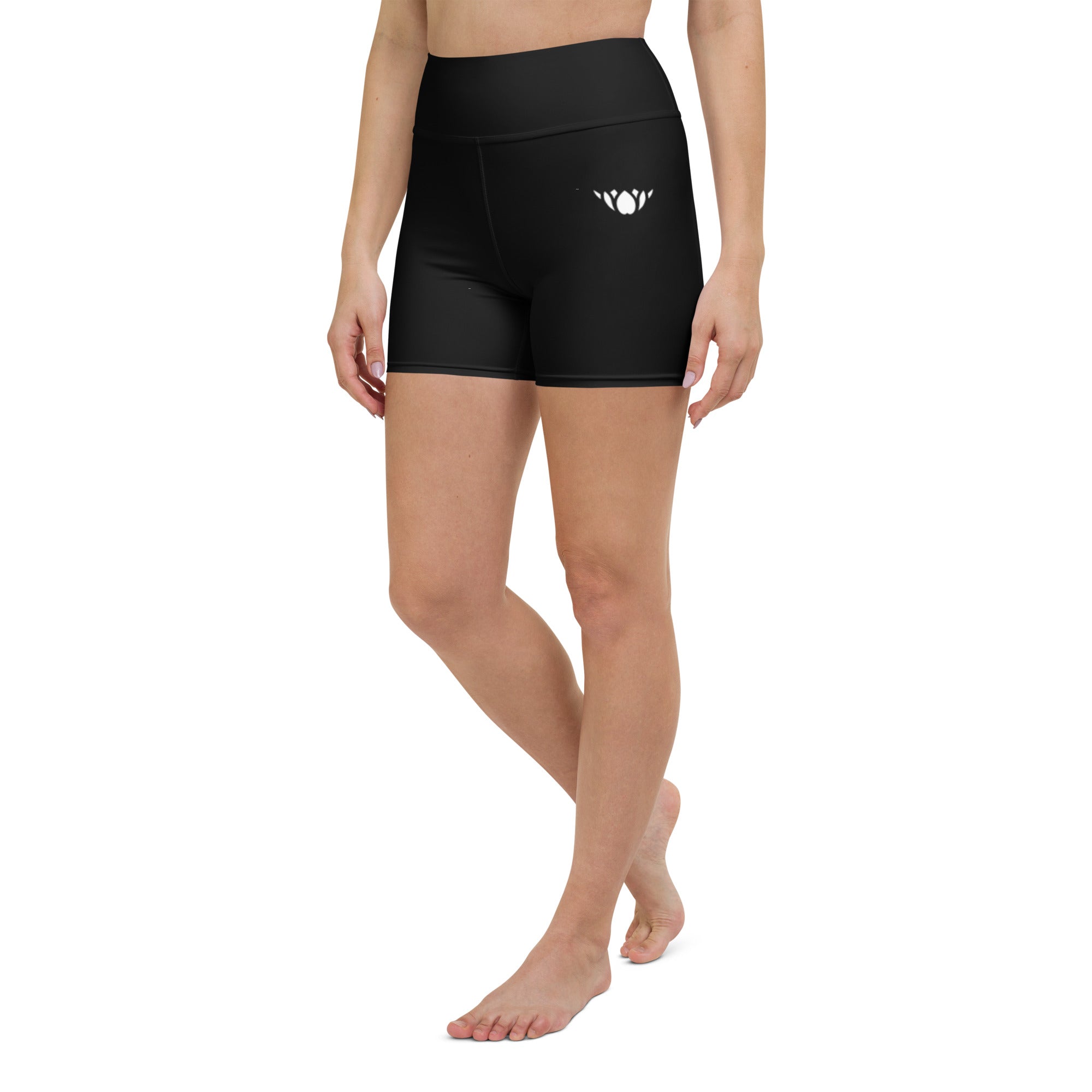 Core Black-Yoga Shorts - WAYmat