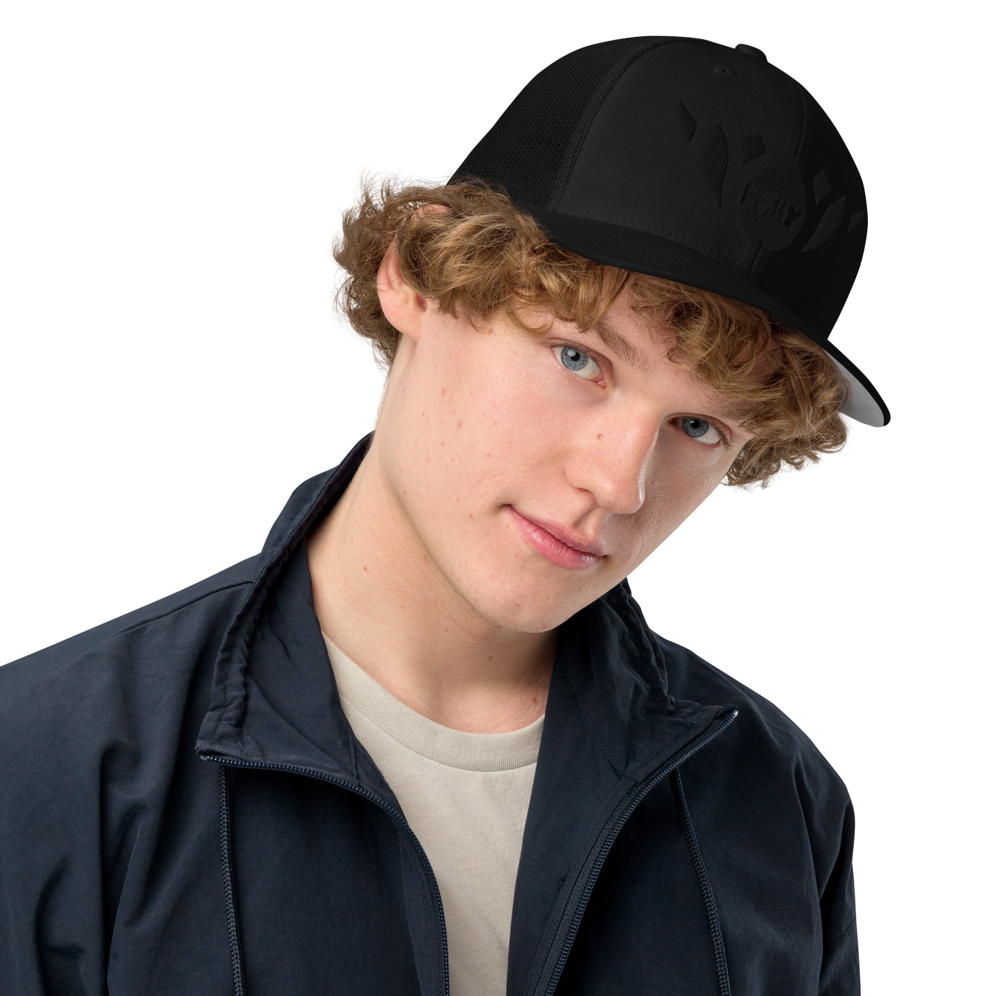 Lotus-Closed-back trucker cap