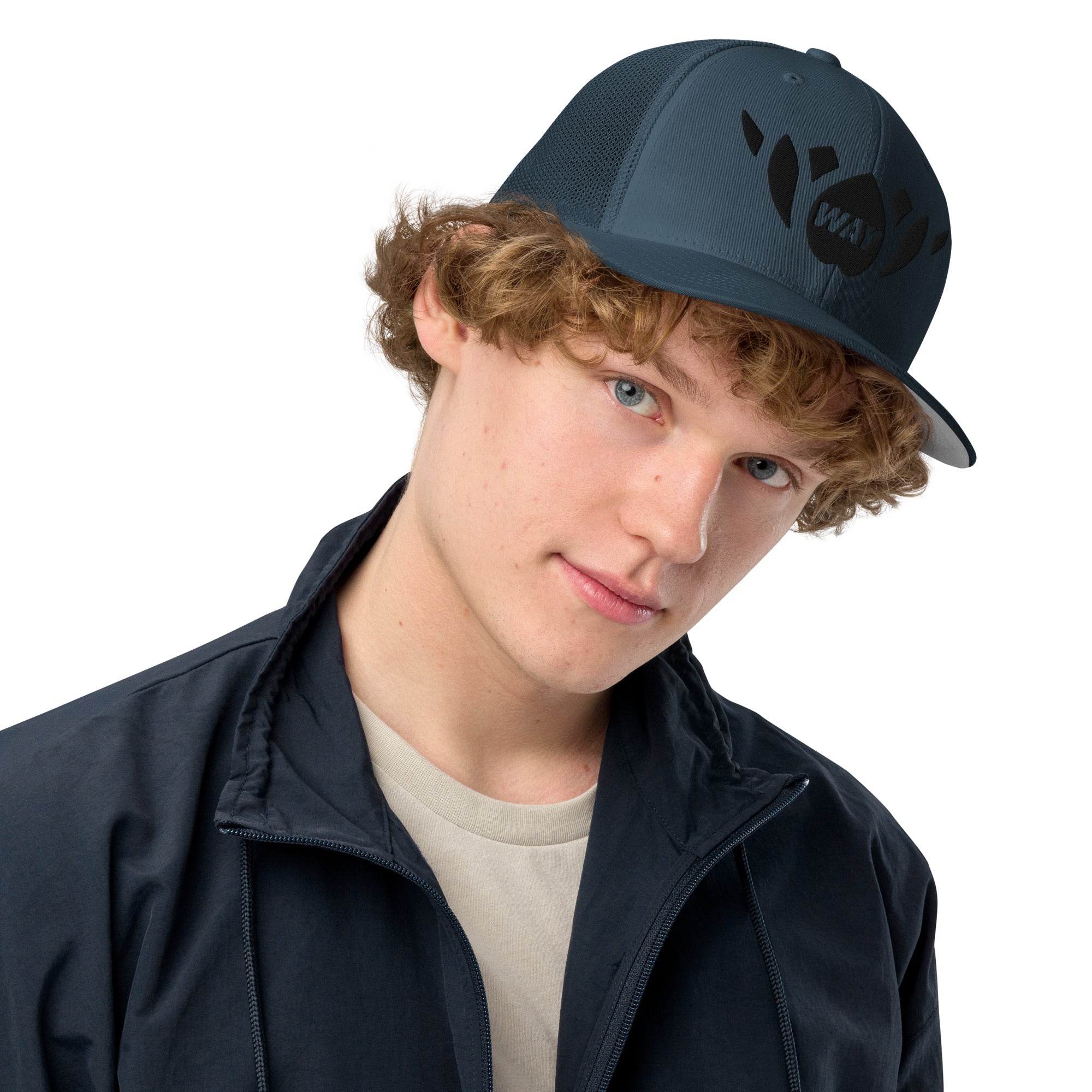 Lotus-Closed-back trucker cap