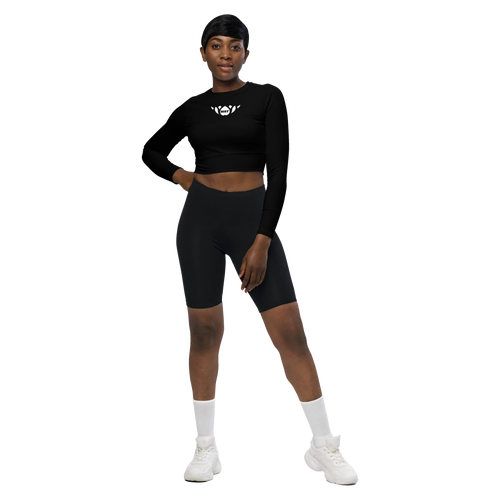 Lotus-Recycled long-sleeve crop top