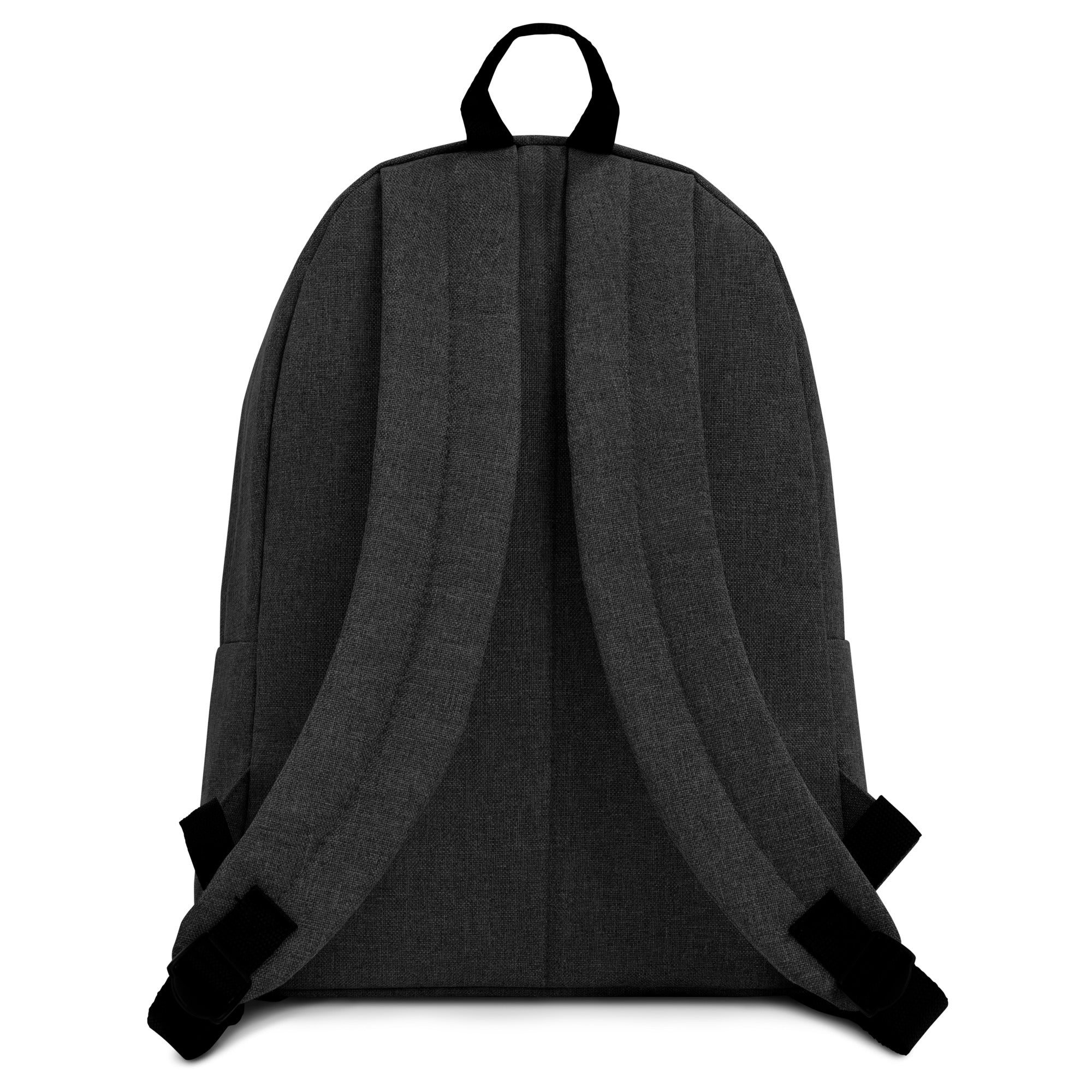 Lotus-Embroidered Backpack