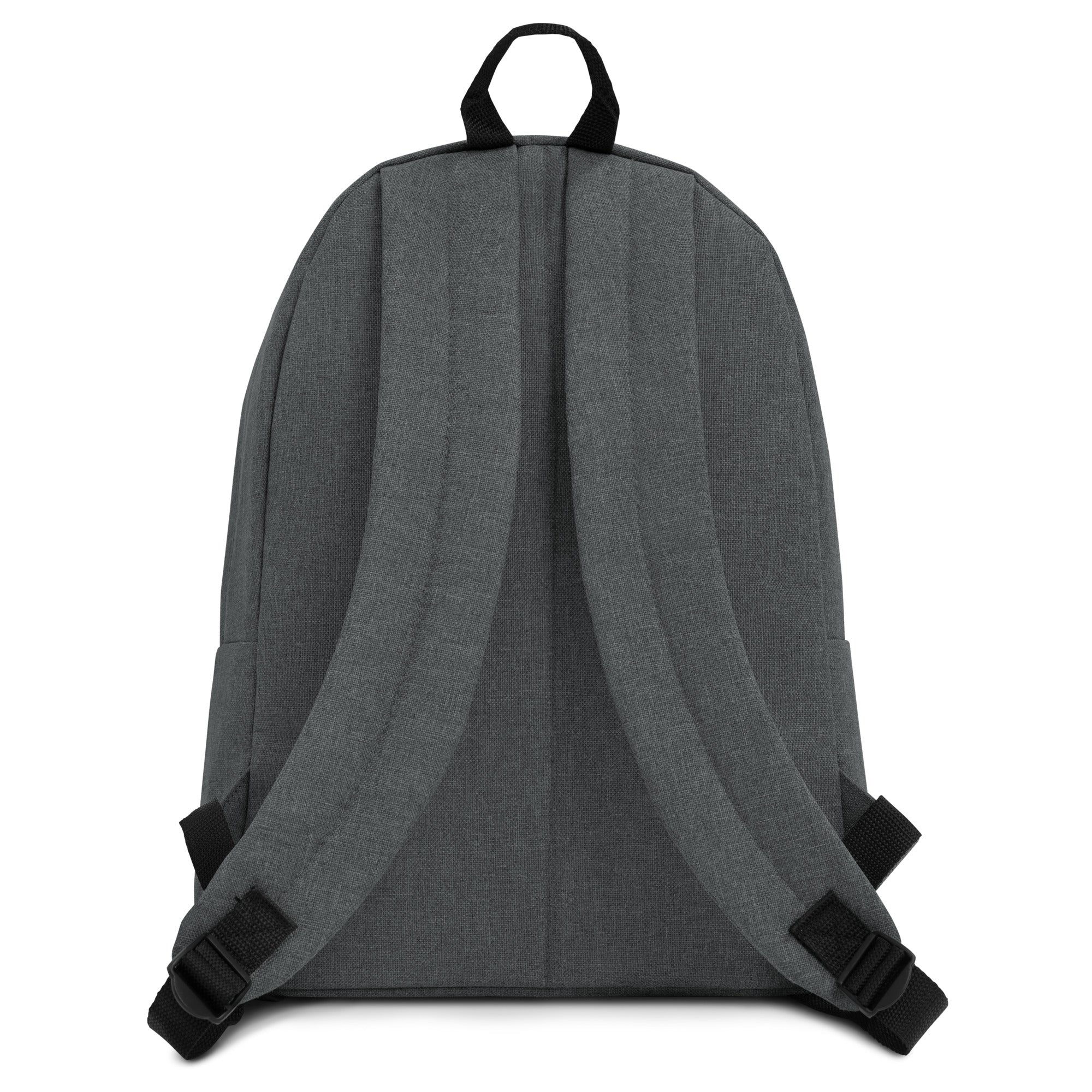 Lotus-Embroidered Backpack