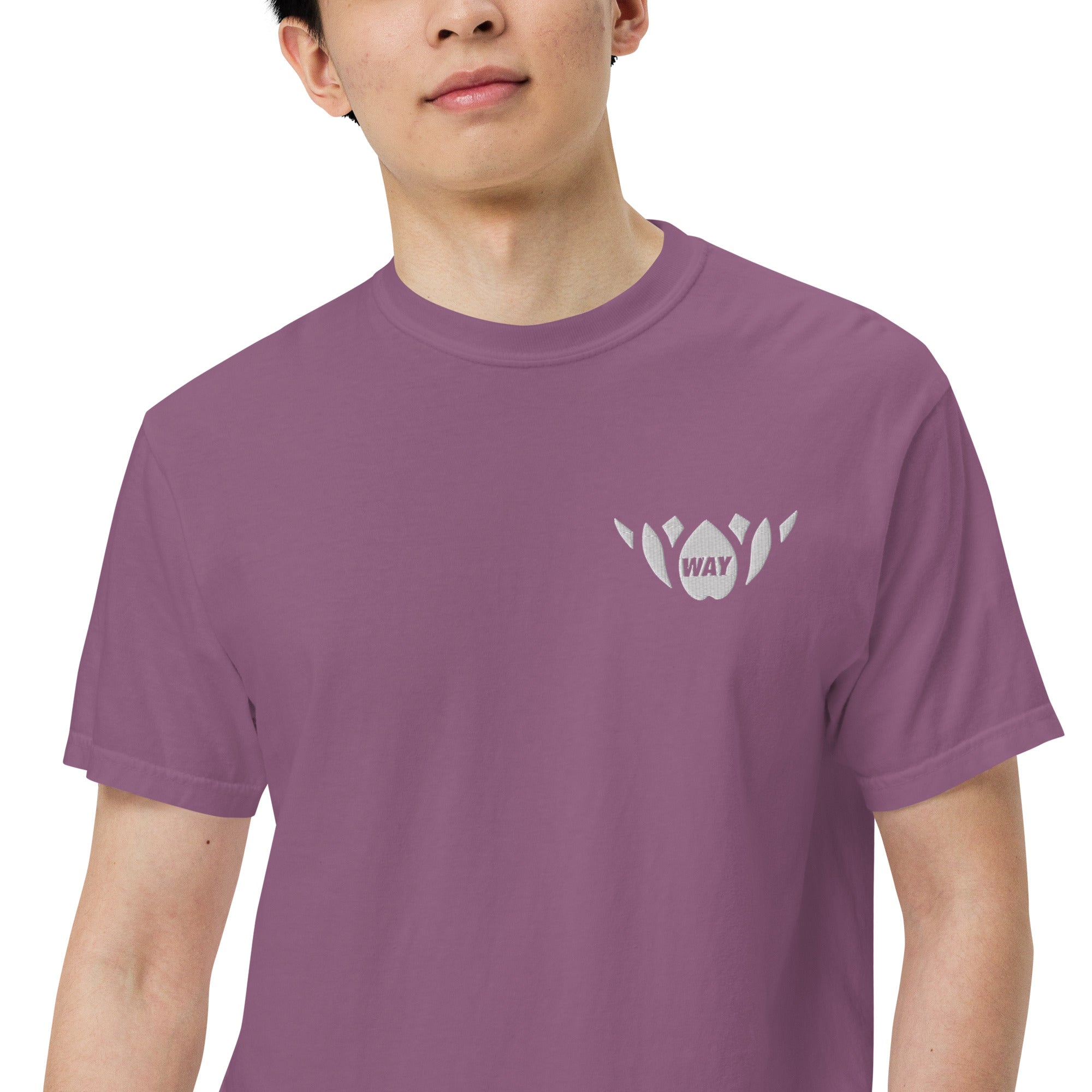 WAY Lotus-Men’s garment-dyed heavyweight t-shirt
