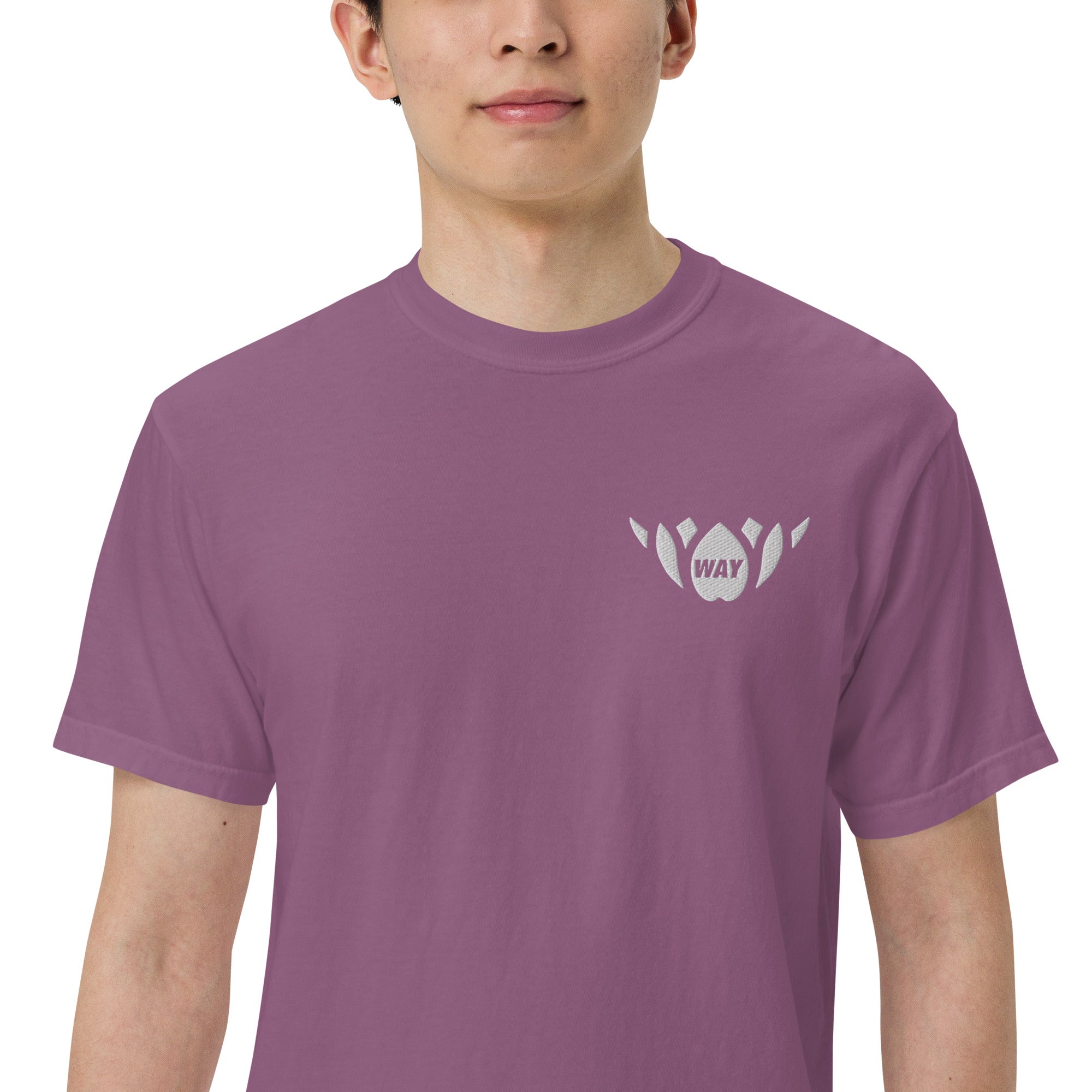WAY Lotus-Men’s garment-dyed heavyweight t-shirt