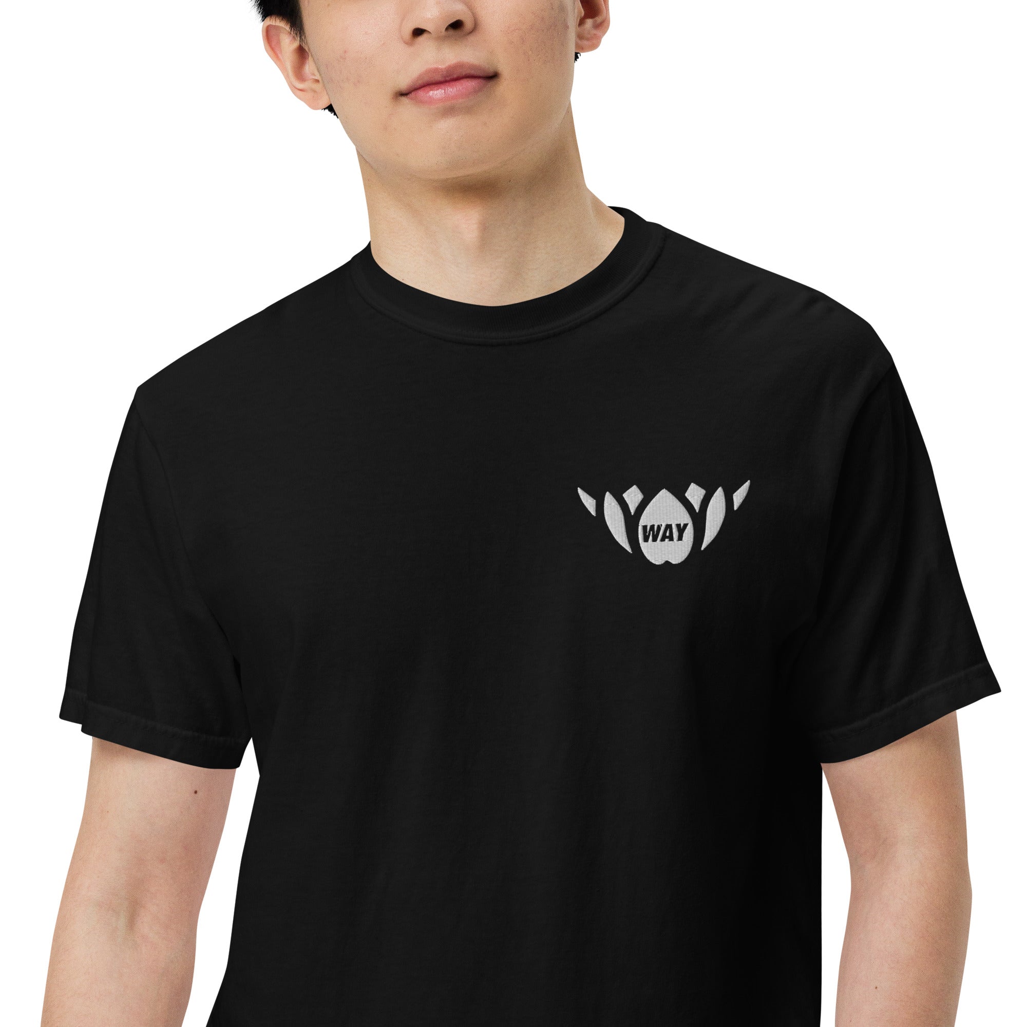 WAY Lotus-Men’s garment-dyed heavyweight t-shirt