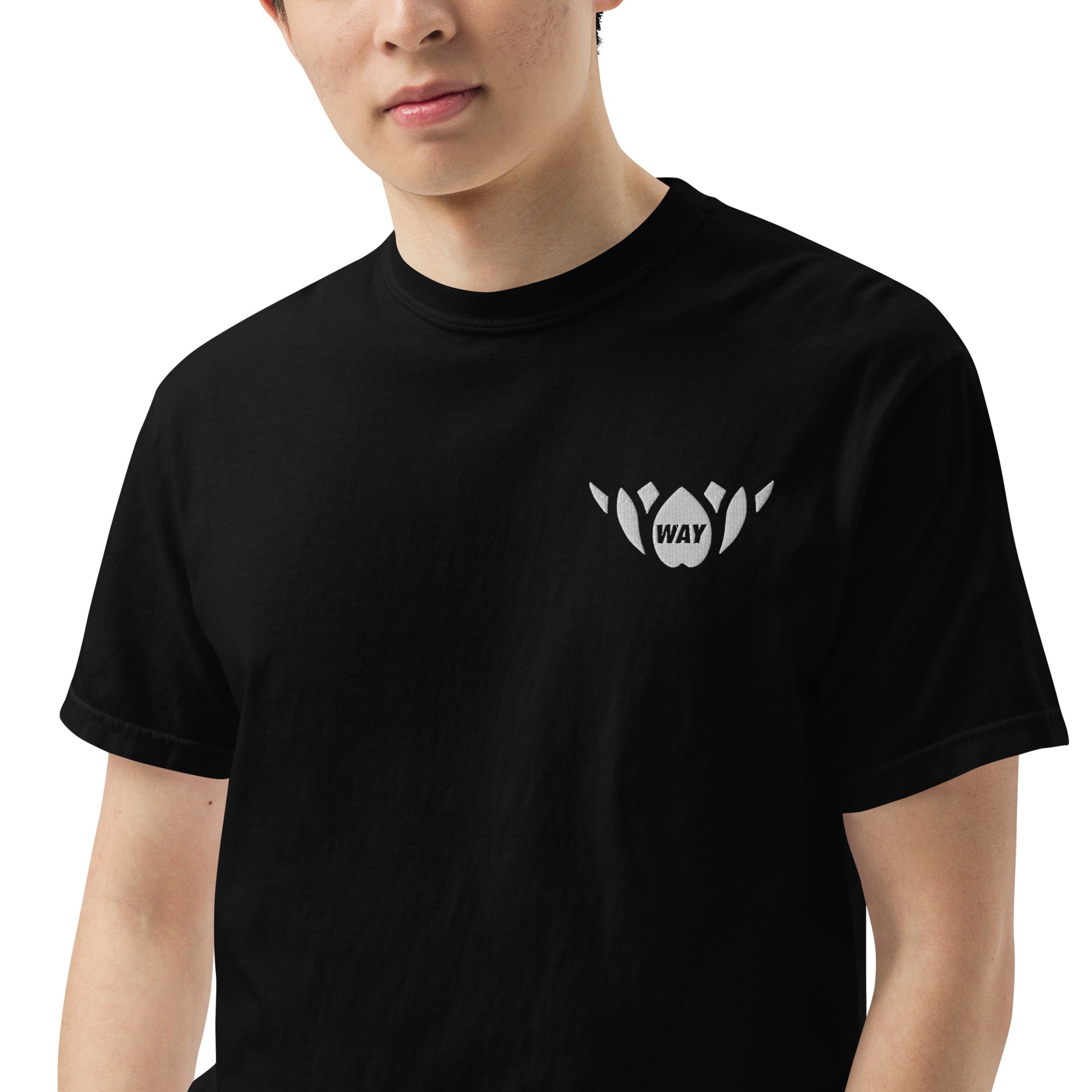 WAY Lotus-Men’s garment-dyed heavyweight t-shirt