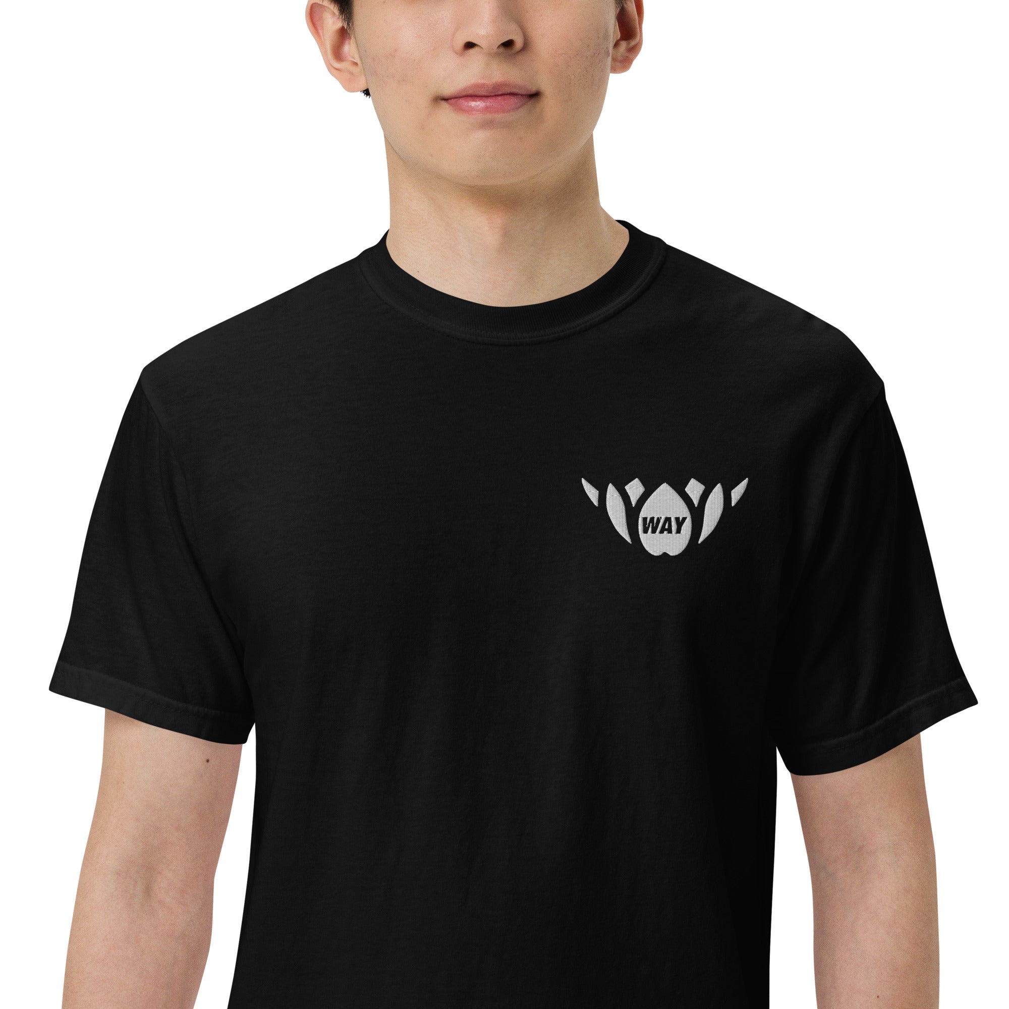 WAY Lotus-Men’s garment-dyed heavyweight t-shirt
