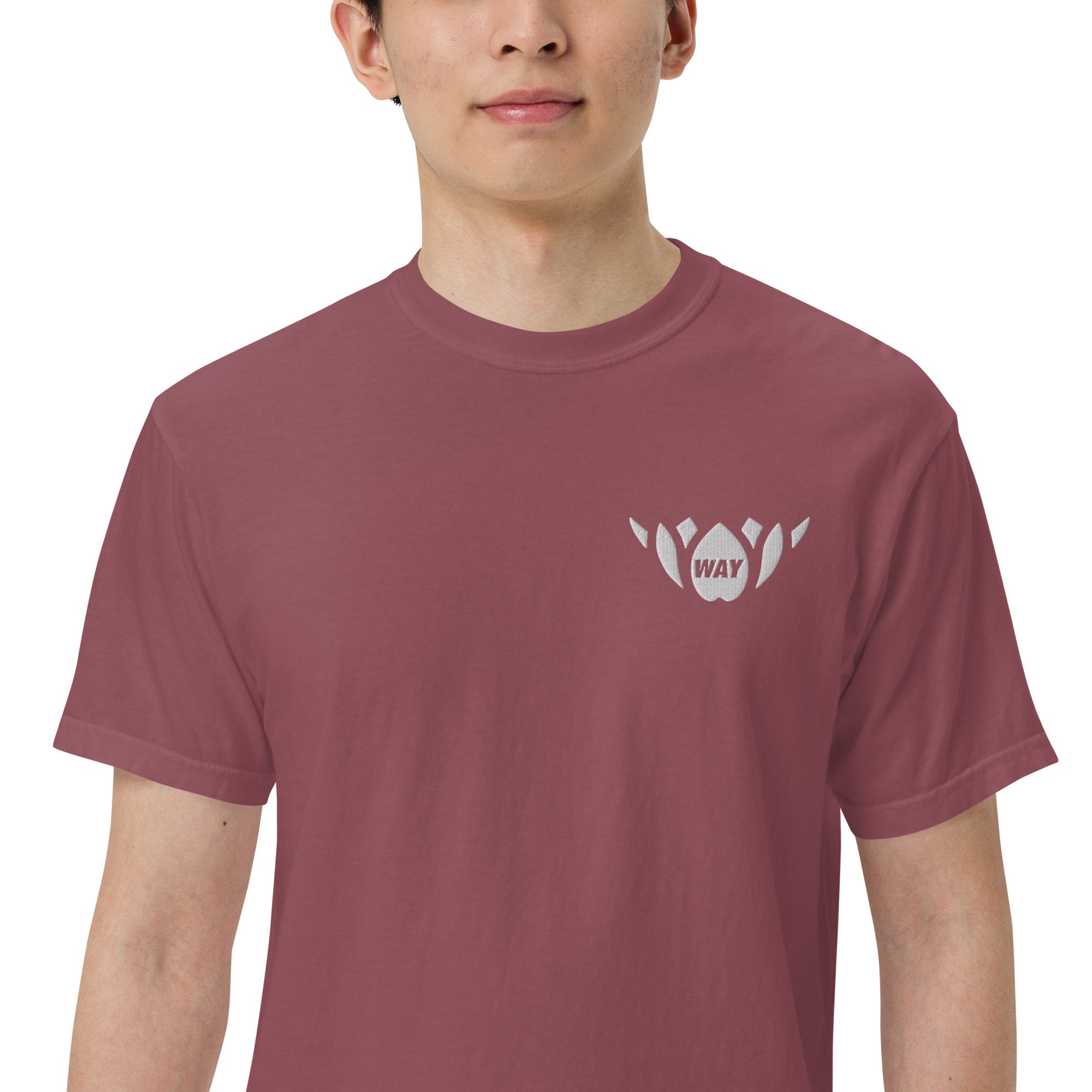 WAY Lotus-Men’s garment-dyed heavyweight t-shirt