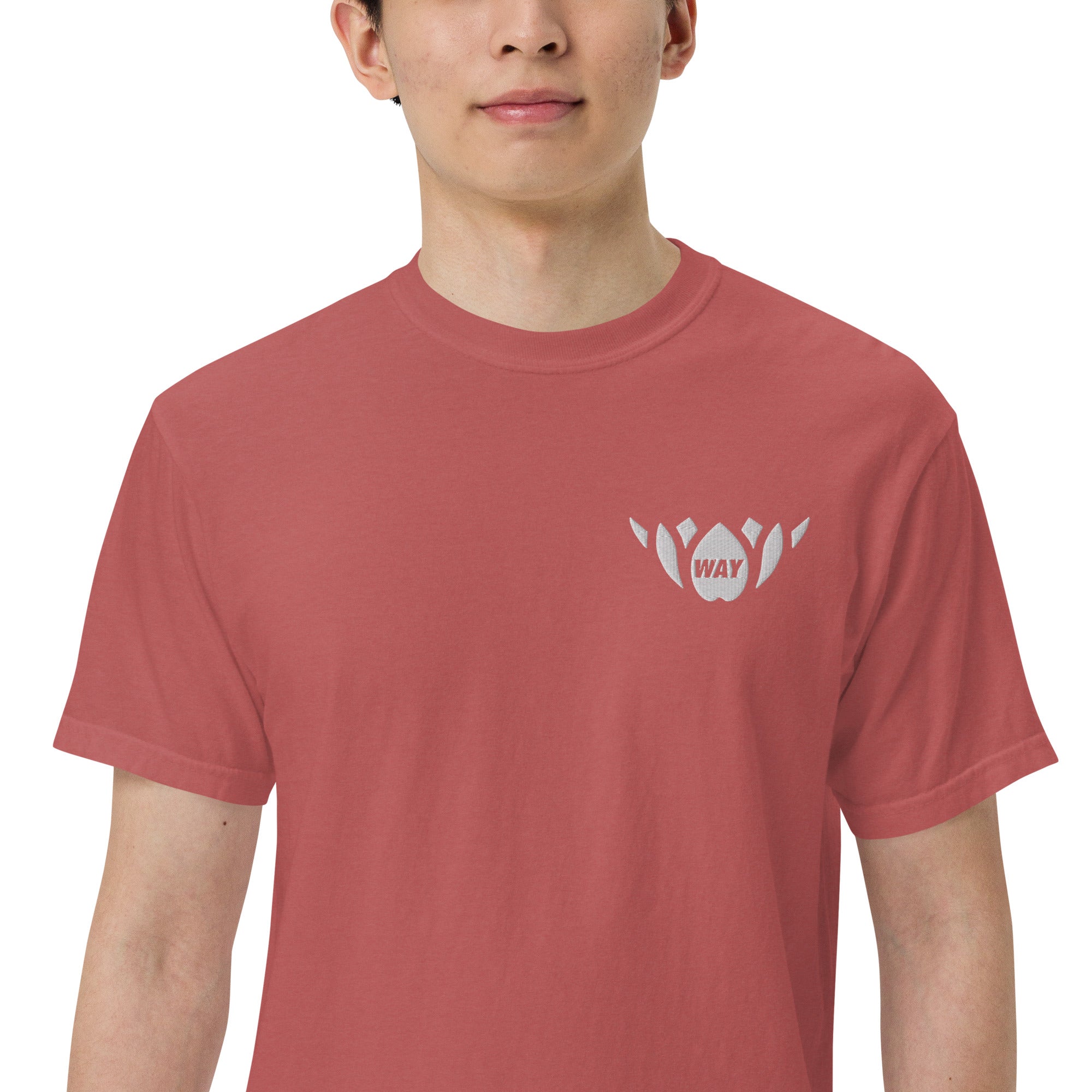 WAY Lotus-Men’s garment-dyed heavyweight t-shirt