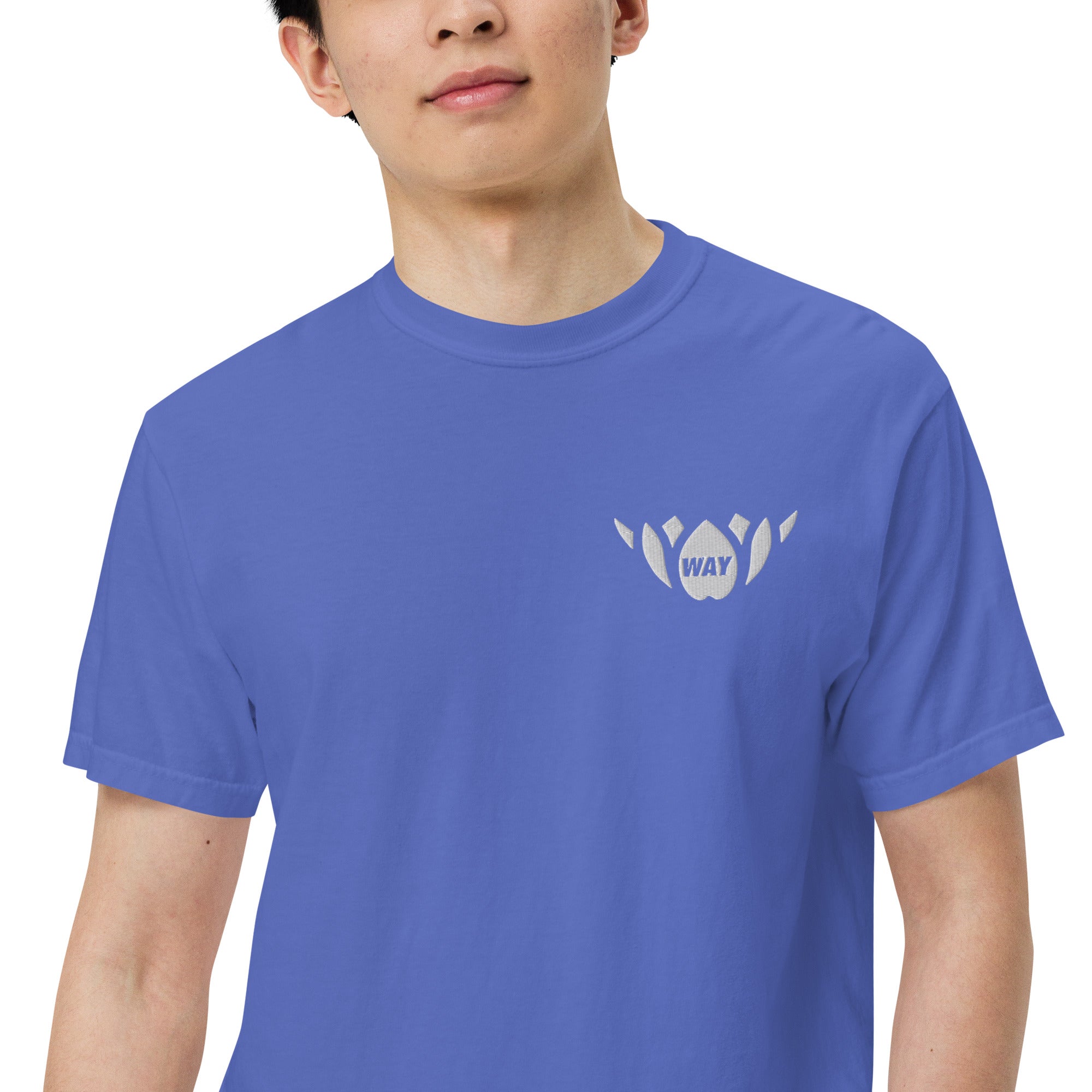WAY Lotus-Men’s garment-dyed heavyweight t-shirt