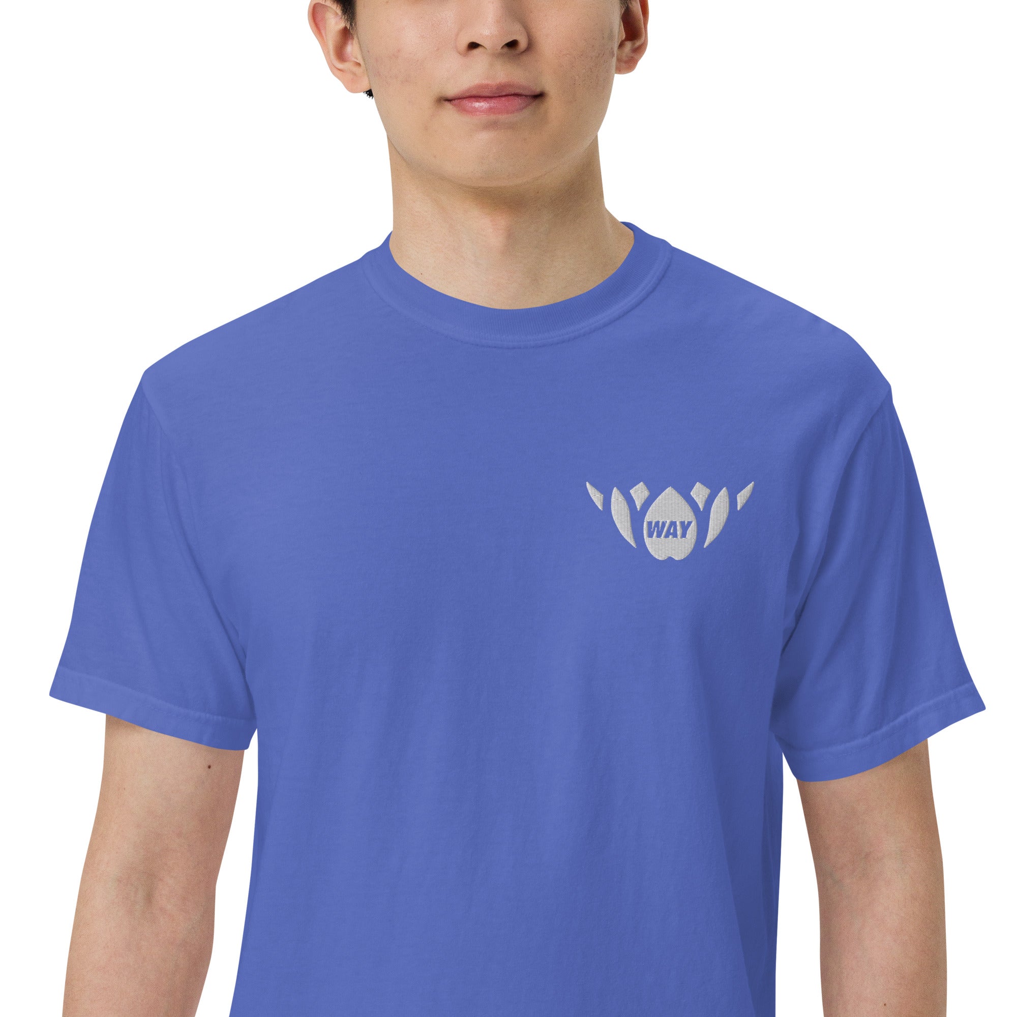 WAY Lotus-Men’s garment-dyed heavyweight t-shirt