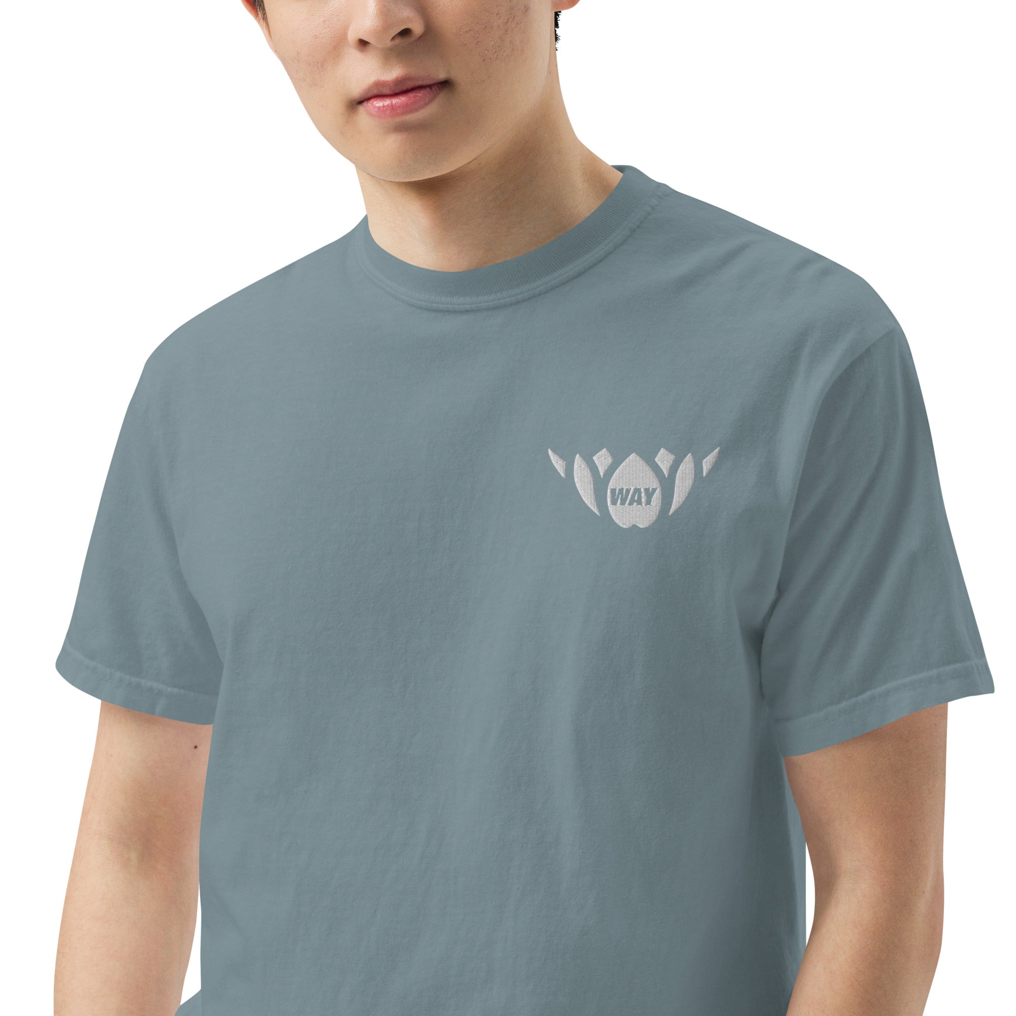 WAY Lotus-Men’s garment-dyed heavyweight t-shirt