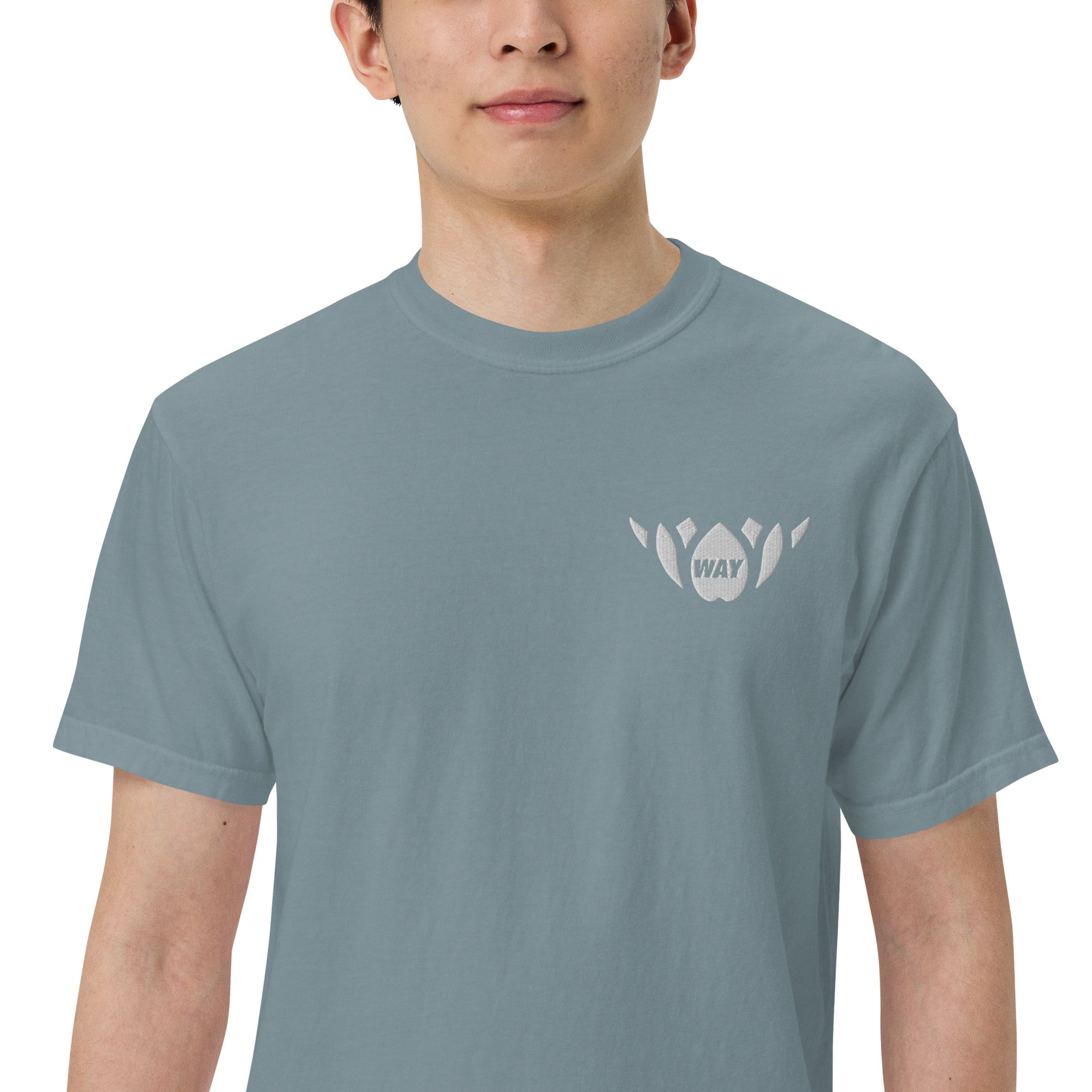 WAY Lotus-Men’s garment-dyed heavyweight t-shirt