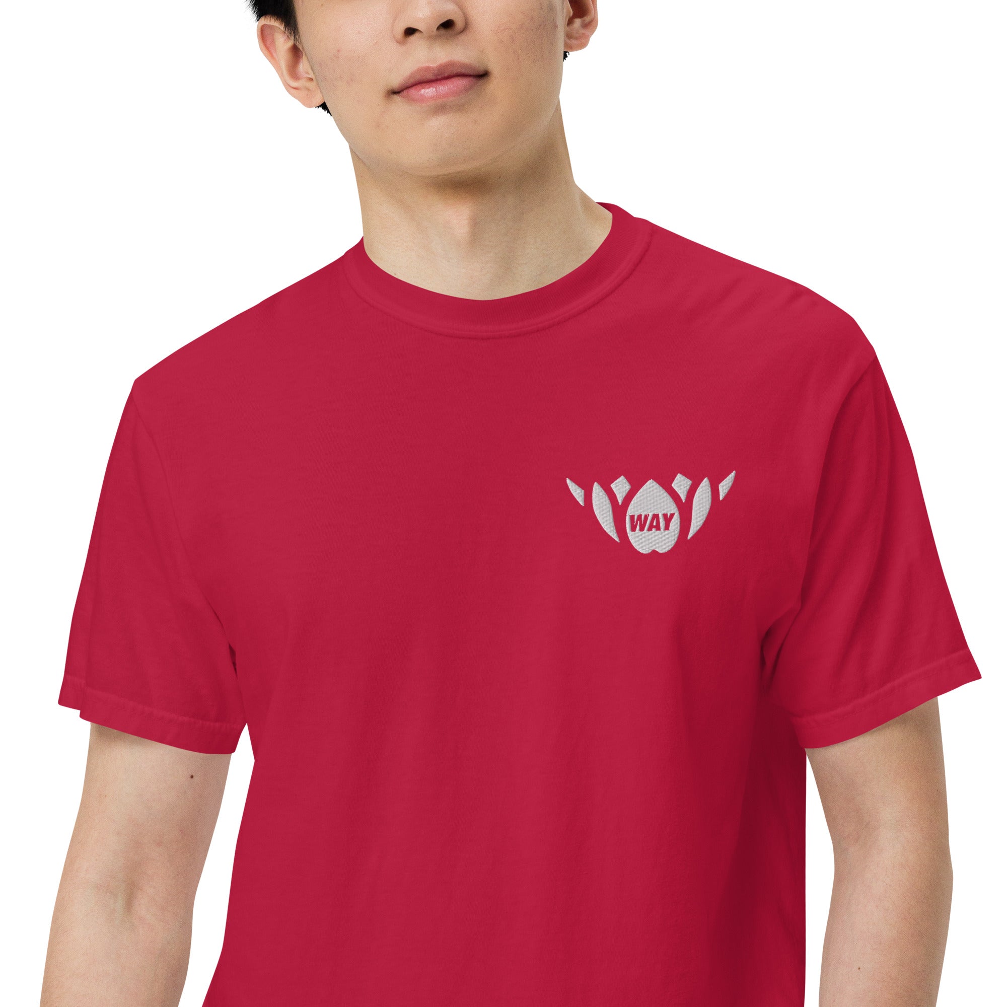 WAY Lotus-Men’s garment-dyed heavyweight t-shirt