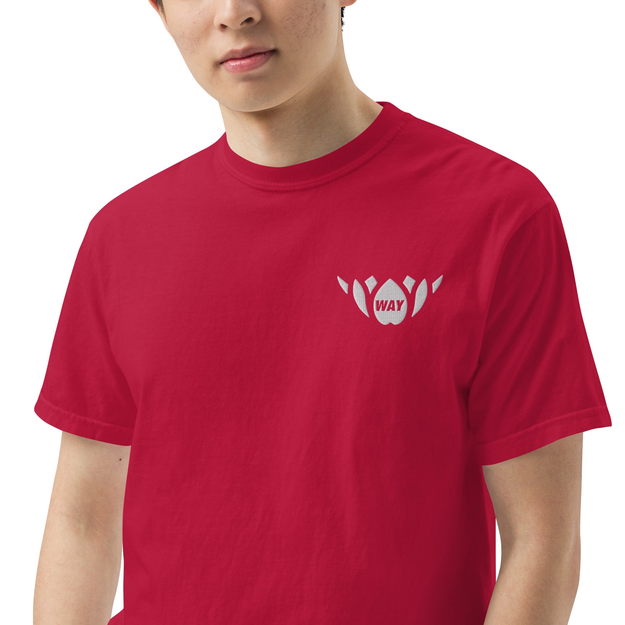 WAY Lotus-Men’s garment-dyed heavyweight t-shirt