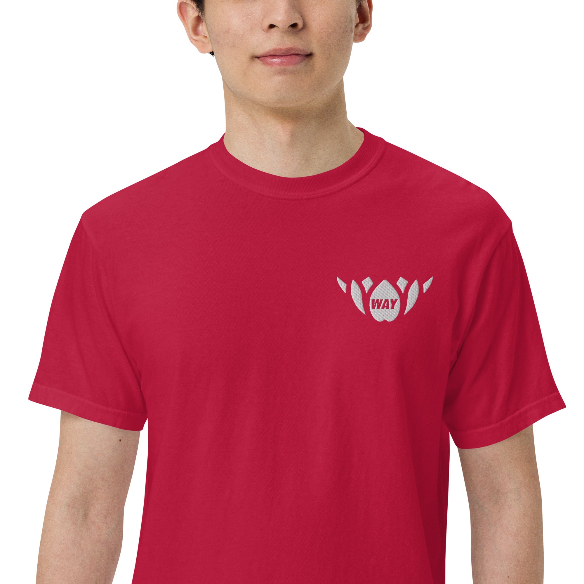 WAY Lotus-Men’s garment-dyed heavyweight t-shirt