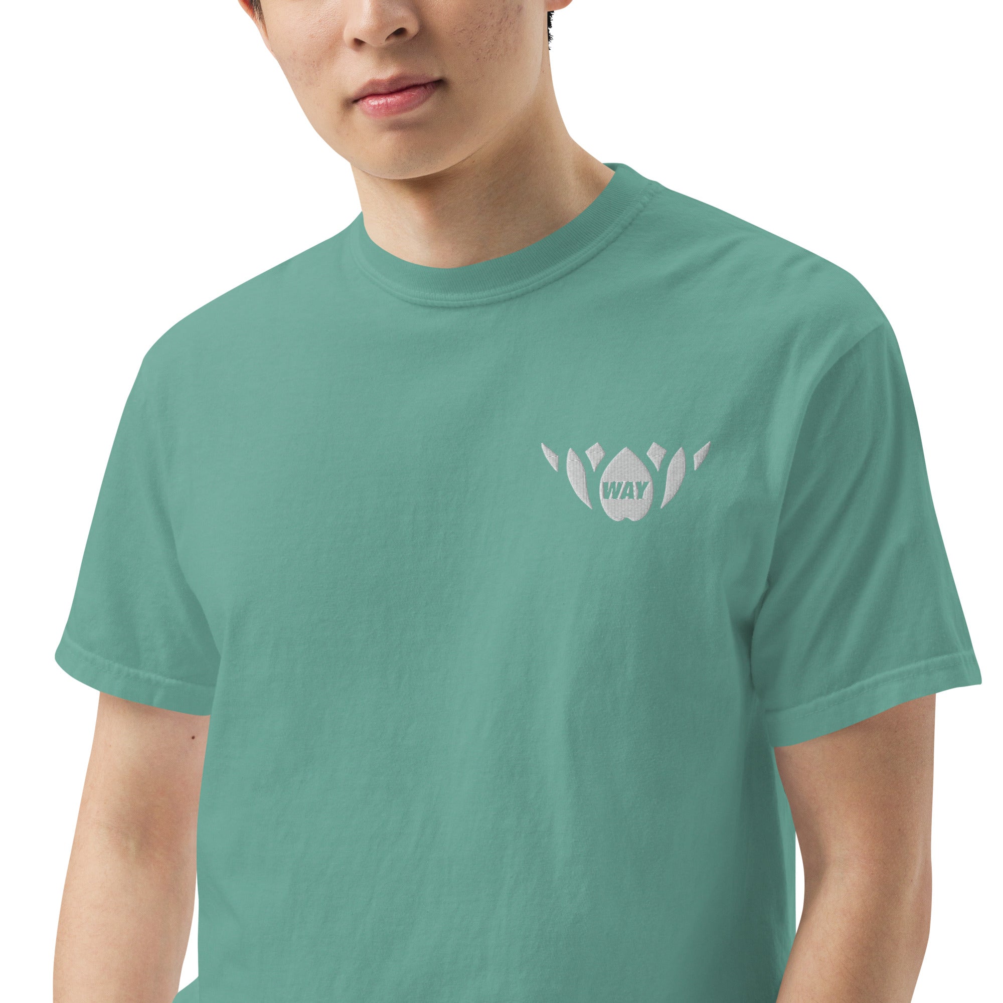WAY Lotus-Men’s garment-dyed heavyweight t-shirt
