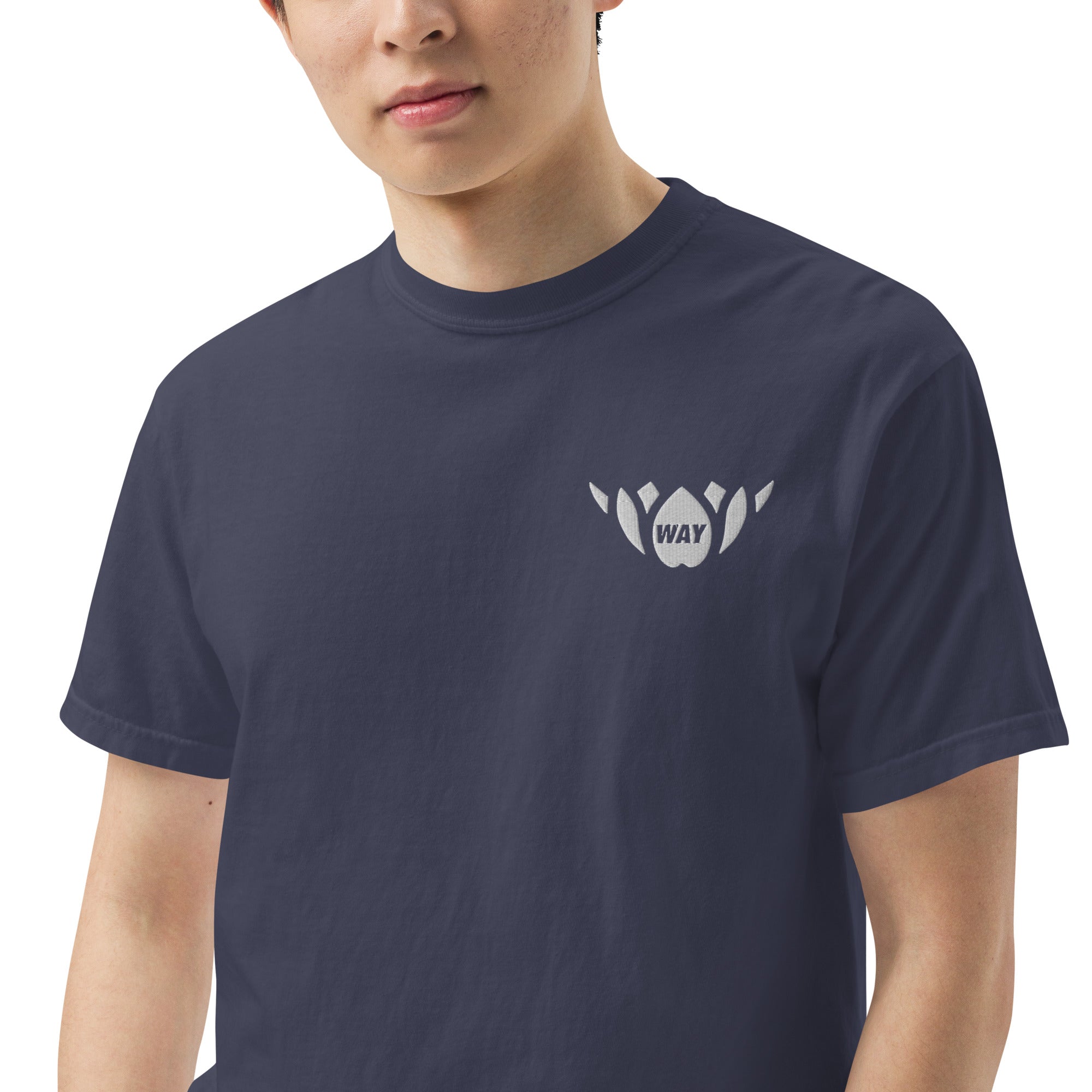 WAY Lotus-Men’s garment-dyed heavyweight t-shirt