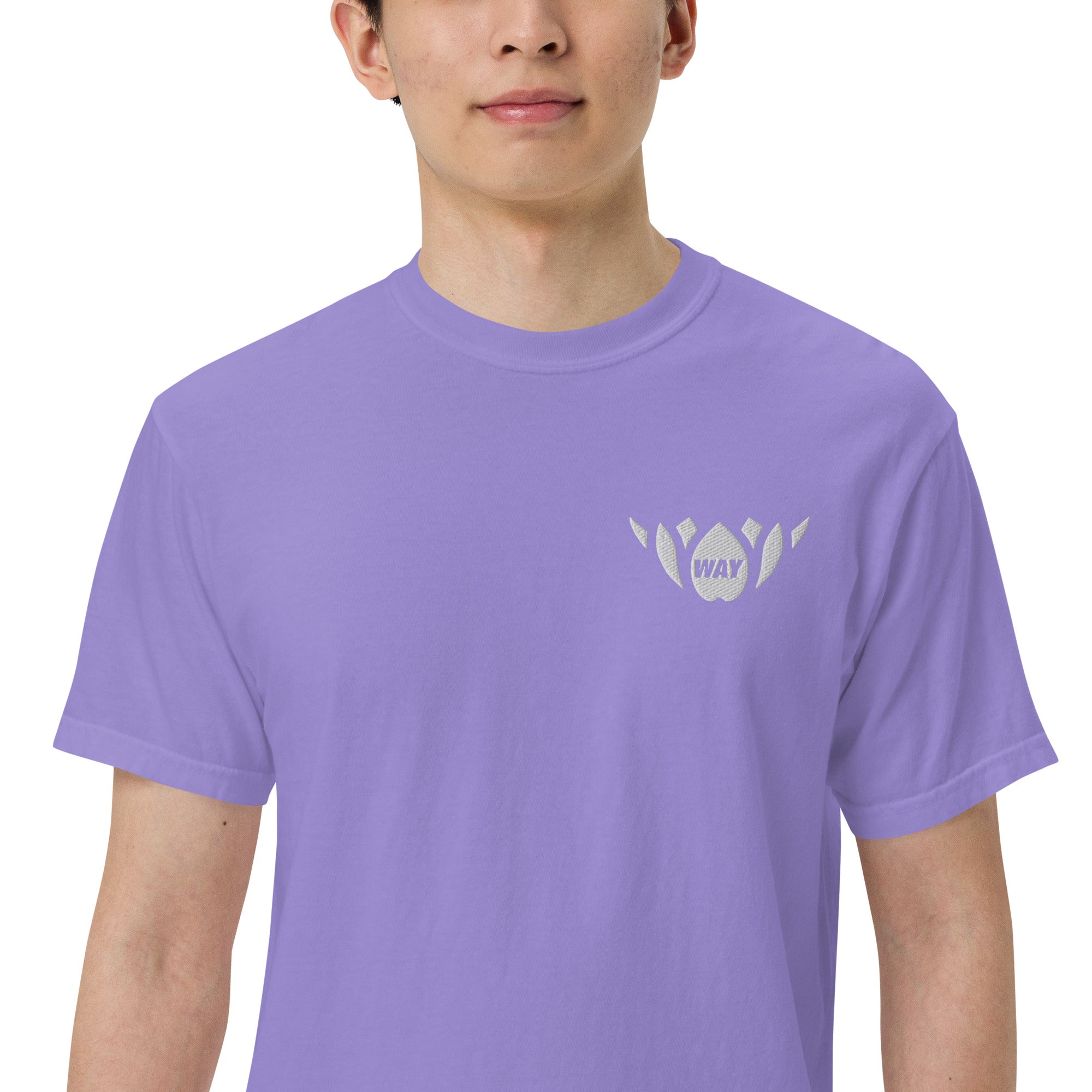 WAY Lotus-Men’s garment-dyed heavyweight t-shirt