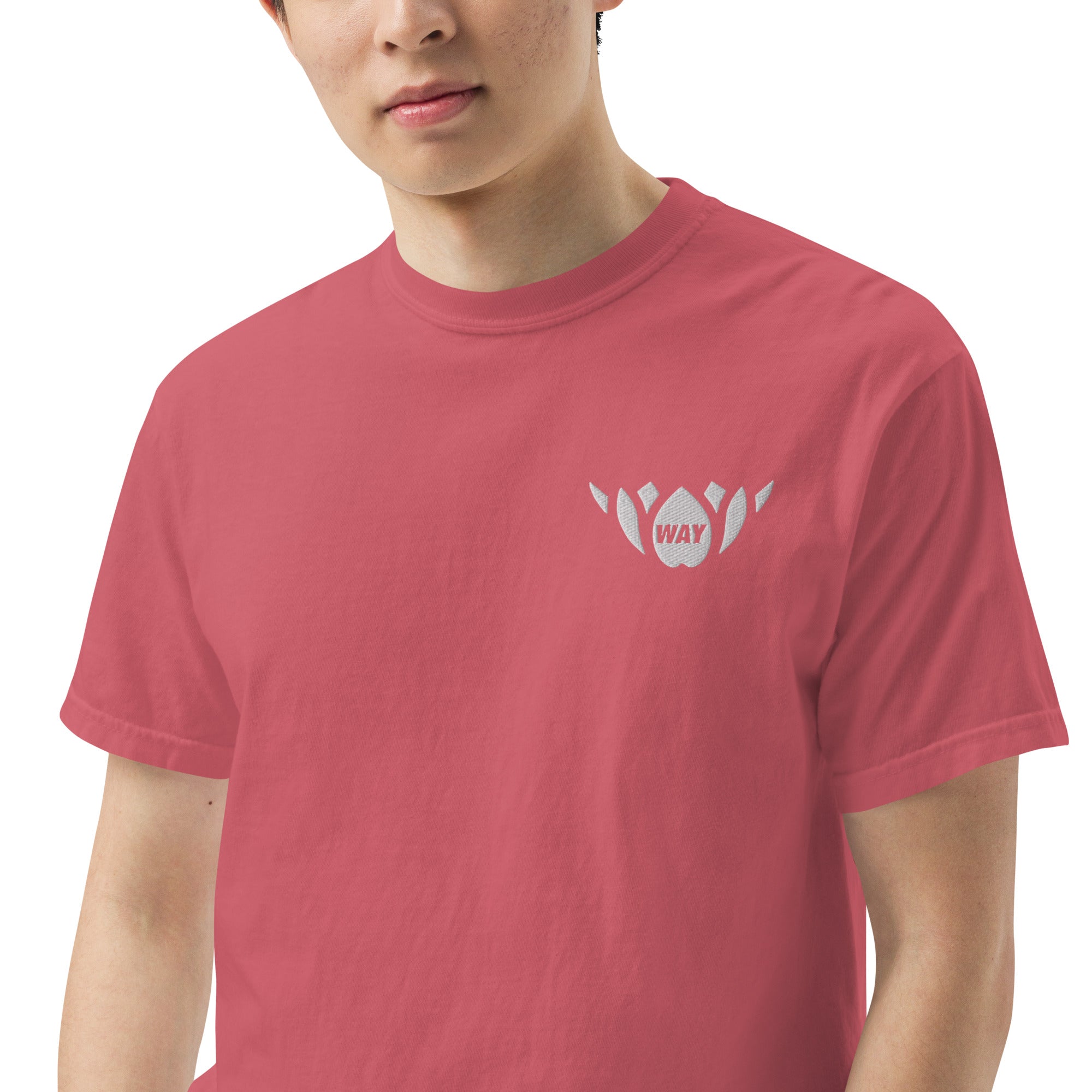 WAY Lotus-Men’s garment-dyed heavyweight t-shirt