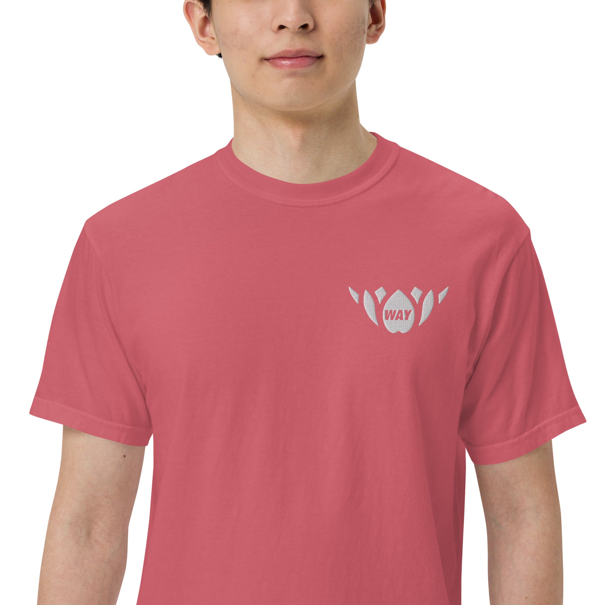 WAY Lotus-Men’s garment-dyed heavyweight t-shirt
