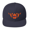 Navy & Orange-Snapback Hat