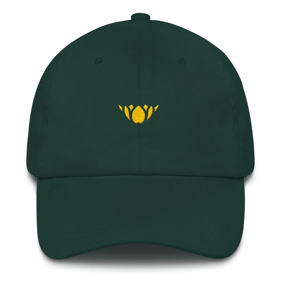 Green & Gold Lotus-Club hat