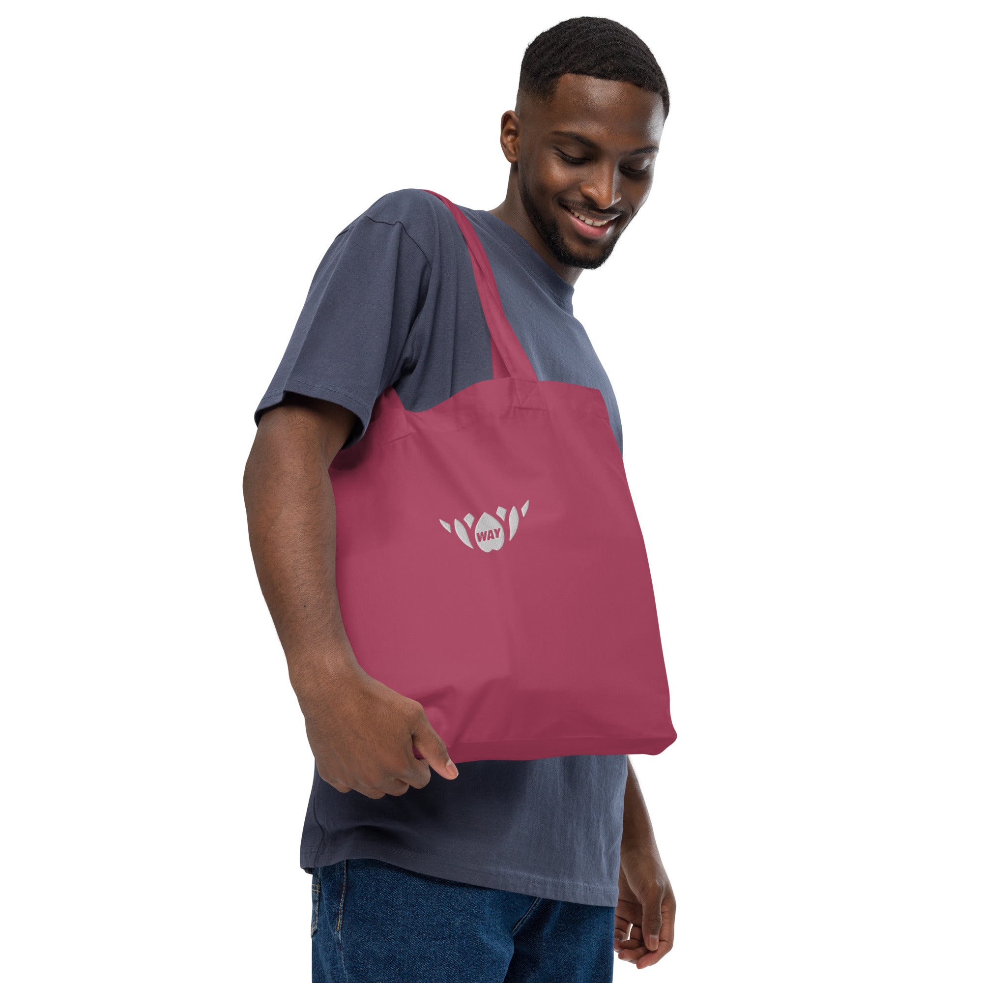 Lotus-Organic fashion tote bag