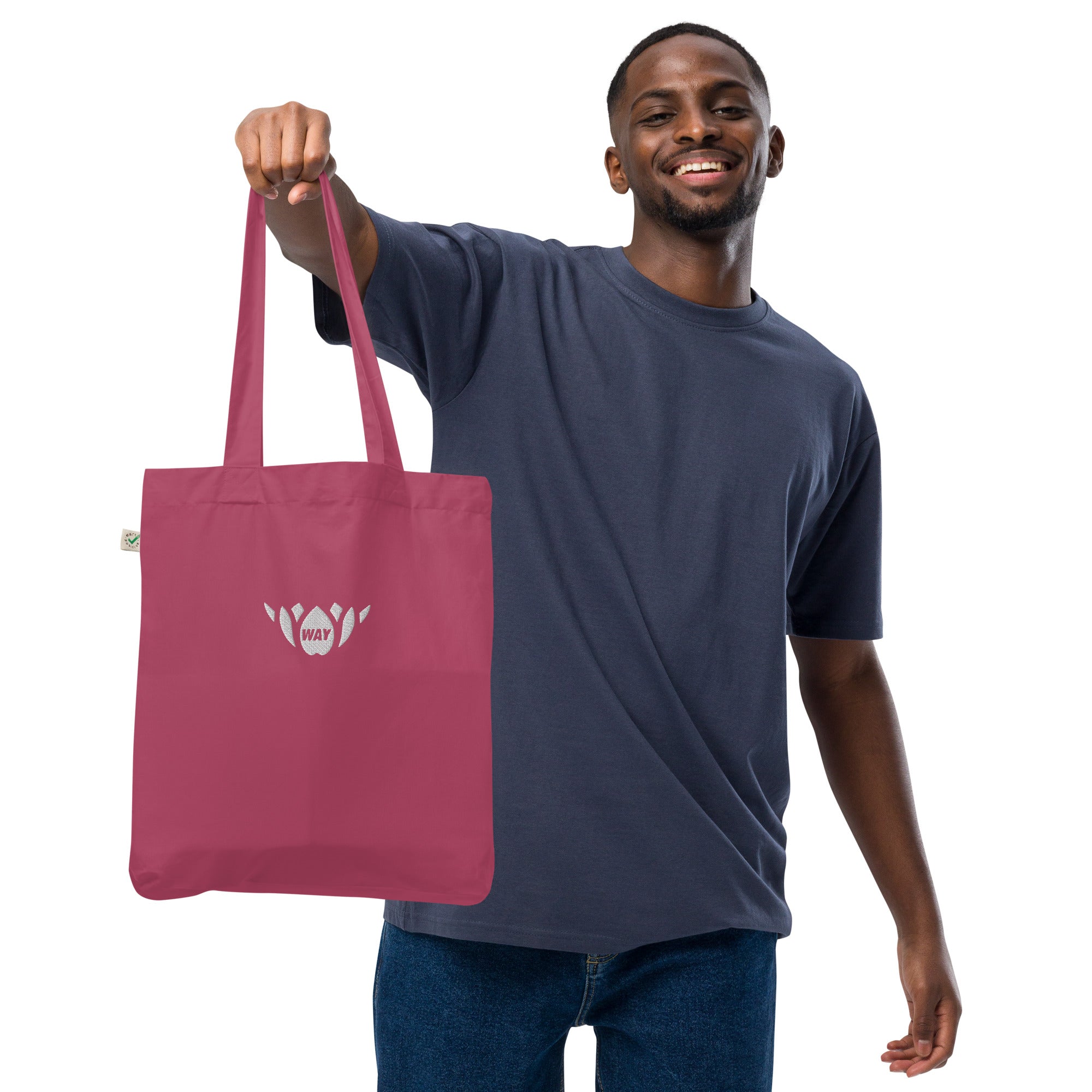 Lotus-Organic fashion tote bag