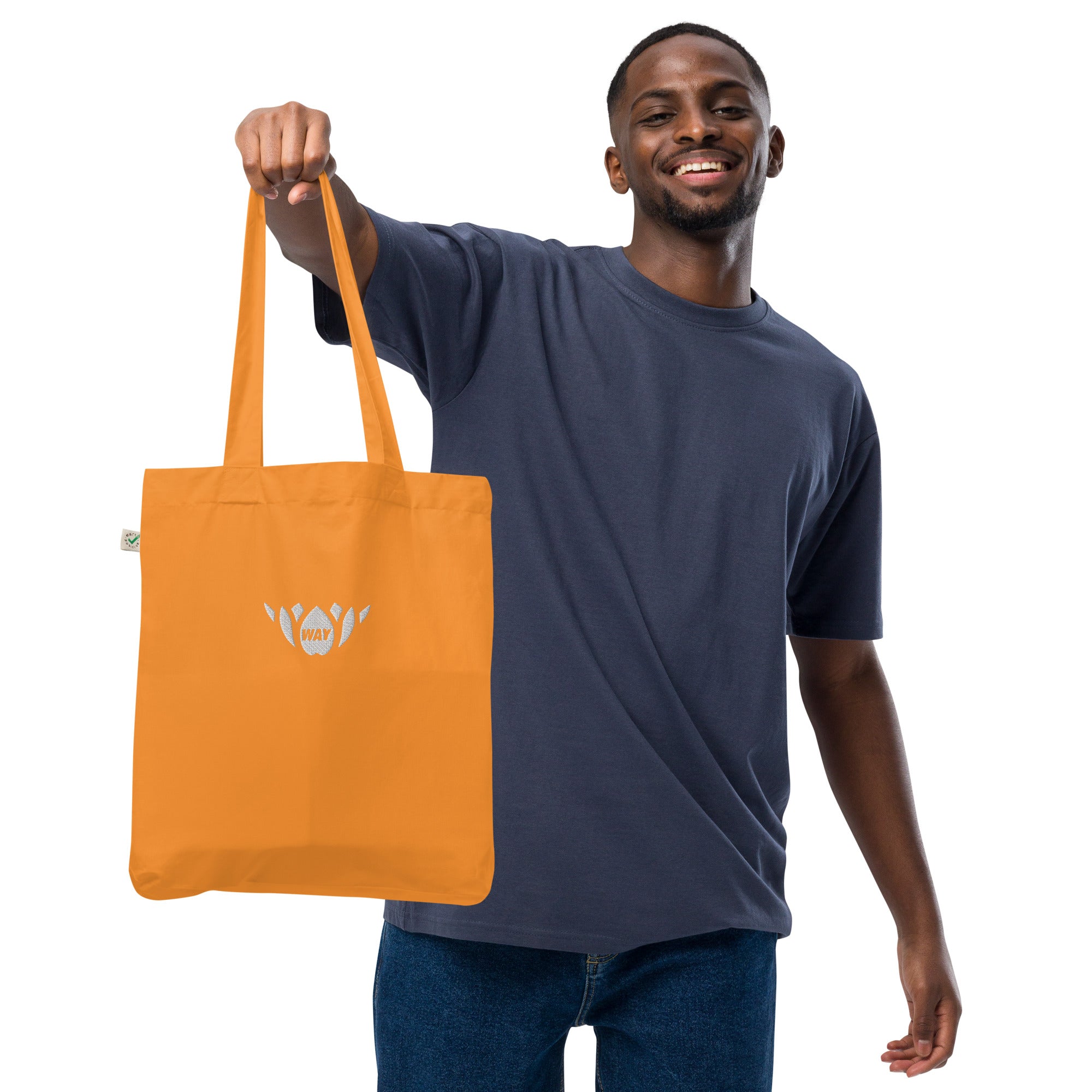 Lotus-Organic fashion tote bag