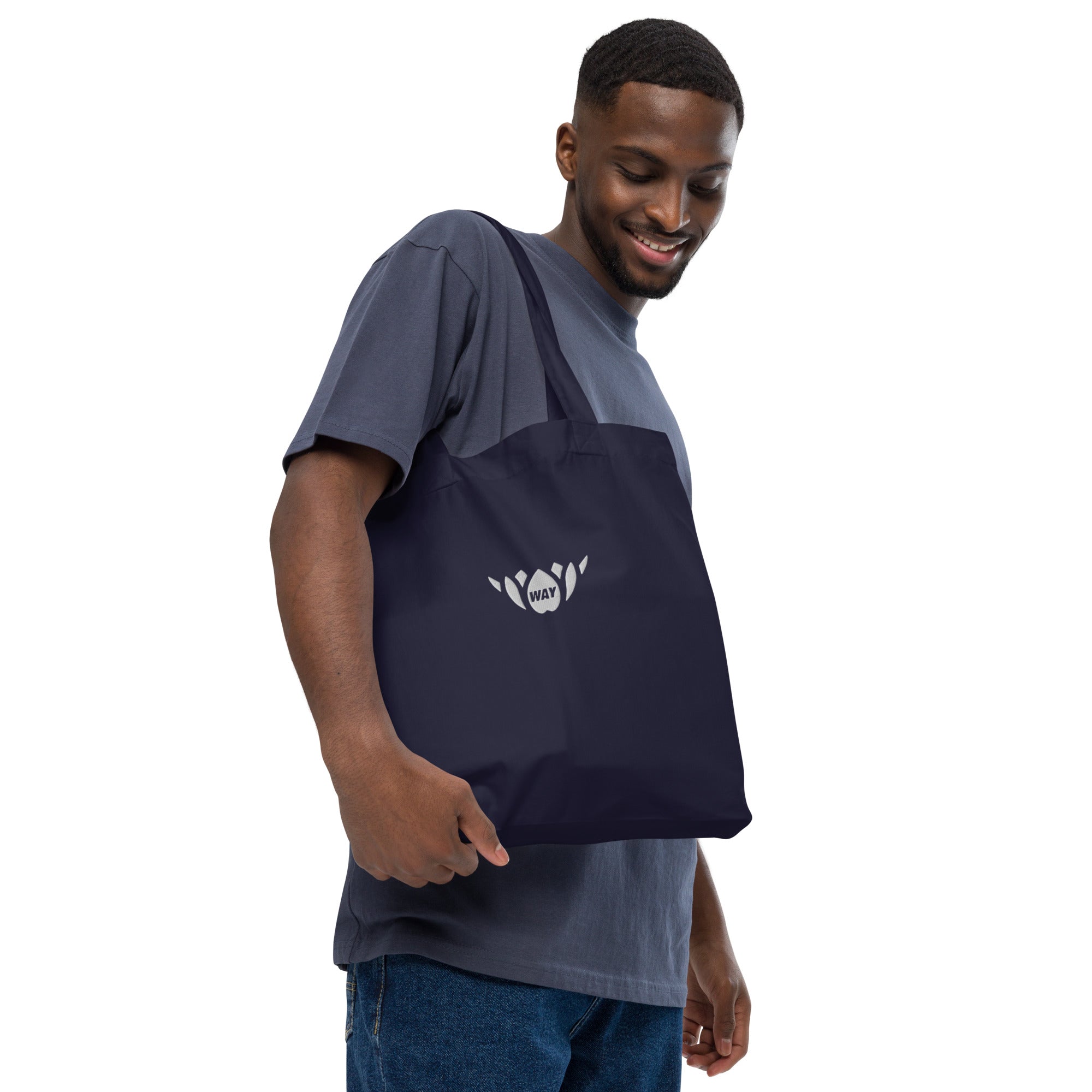 Lotus-Organic fashion tote bag