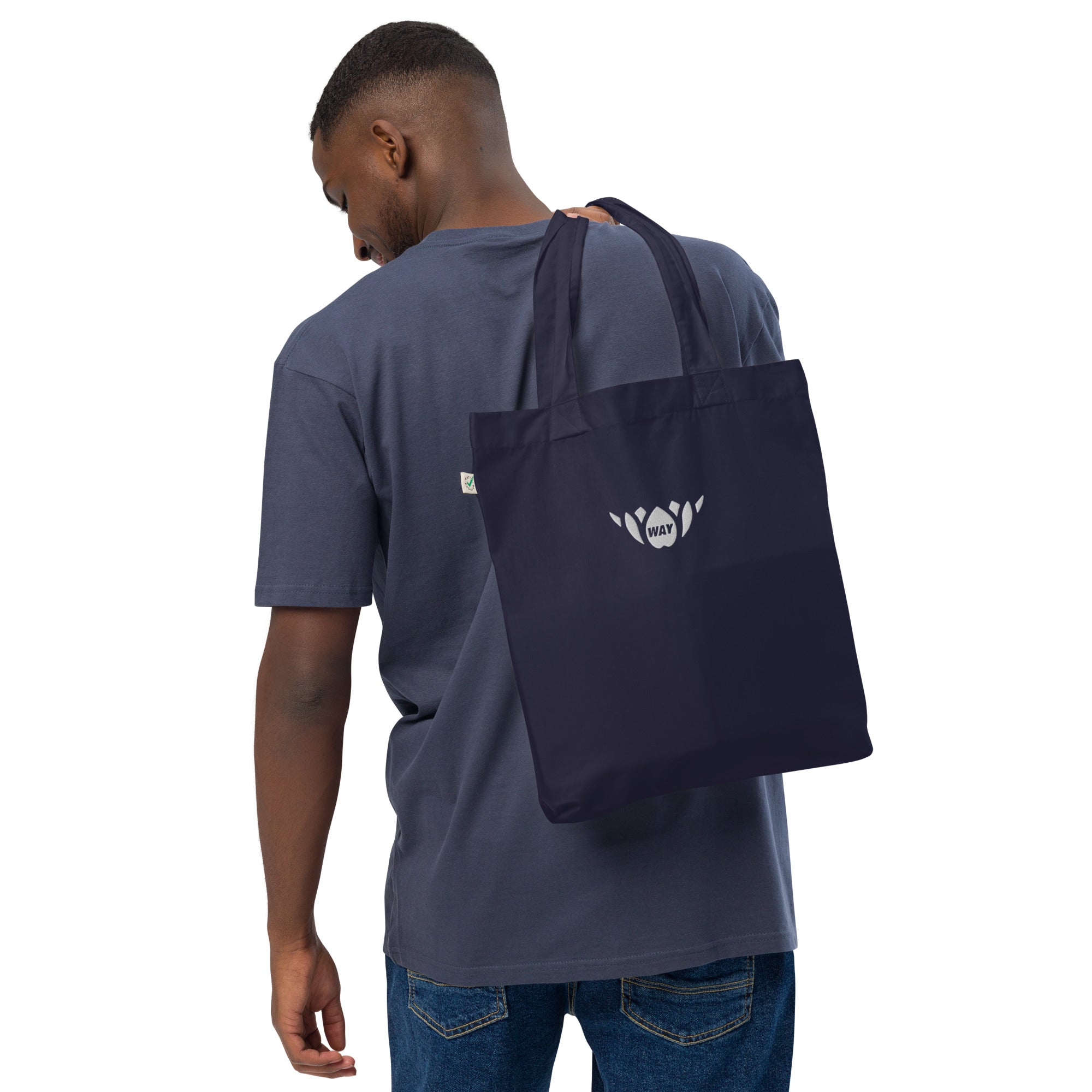 Lotus-Organic fashion tote bag