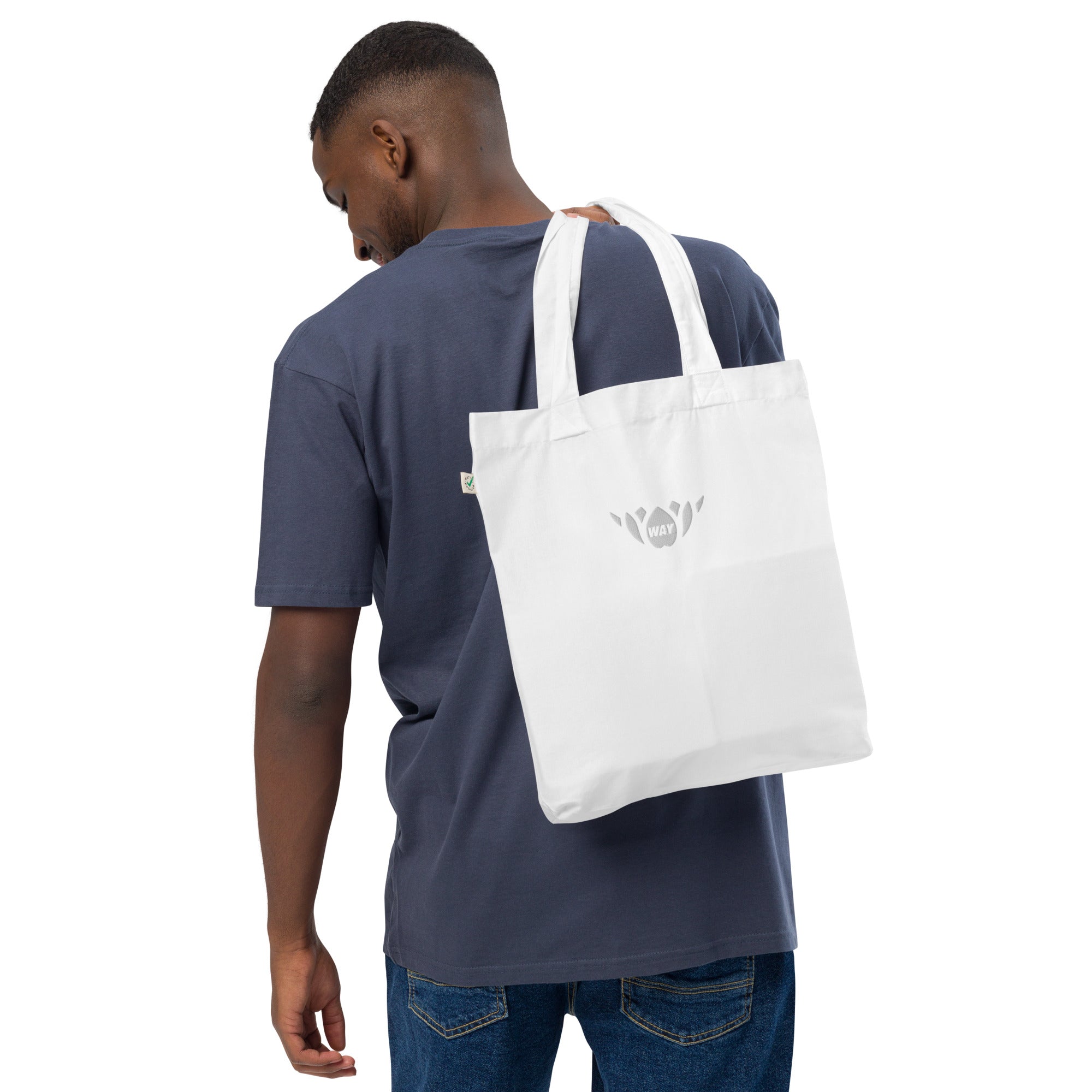 Lotus-Organic fashion tote bag